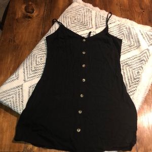 H&M Black Button Down Dress